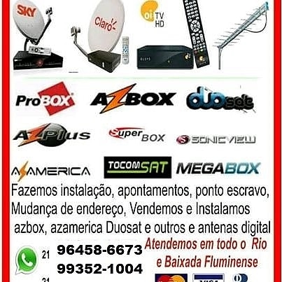 Instalação Azamerica CINEBOX 96458-6673